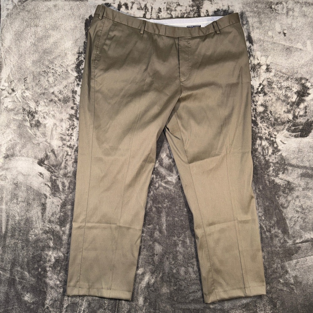 Charles Tyrwhitt Mens Olive Green Non-Iron Classic‎ Fit Chino Pants 42W 30L